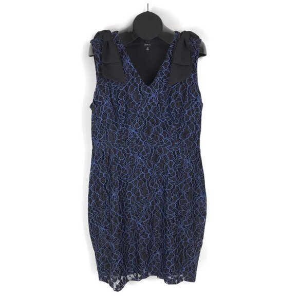 IMNYC Isaac Mizrahi Lace Bow Sheath Dress Women's Plus Size 14 Career Party - Picture 1 of 14